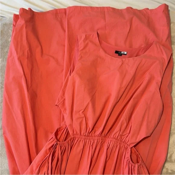 RAILS Yvette Cut Out Midi Dress in Spiced Coral - Picture 8 of 9